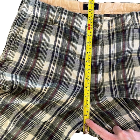 IZOD Plaid Cotton Shorts – Men’s Size 36 Casual Preppy Summer Checkered Shorts - Picture 7 of 10